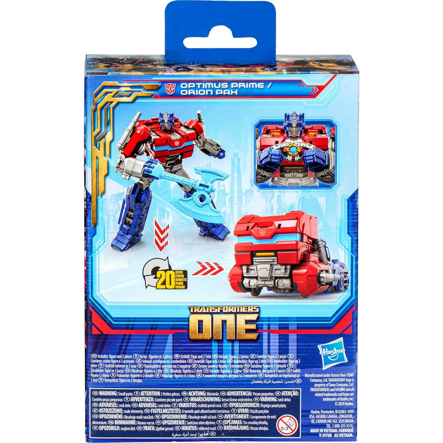 Transformers Juguete Optimus Prime 12.7 cm 2 en 1 Hasbro