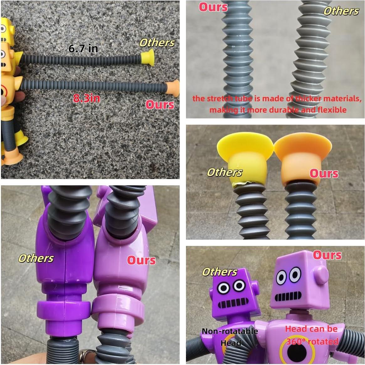 Tuberías LED Robot AGRASIV 4 Pcs Juguetes Sensoriales