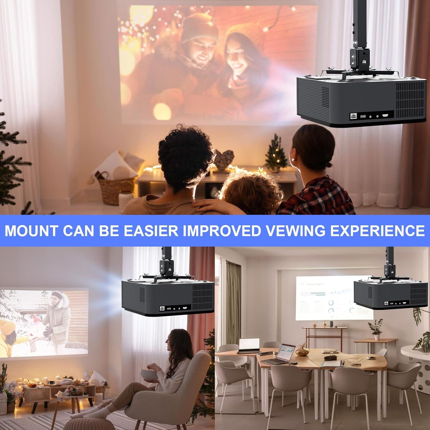 Soporte de Techo para Proyector SCREENMAX Ajustable 3 en 1