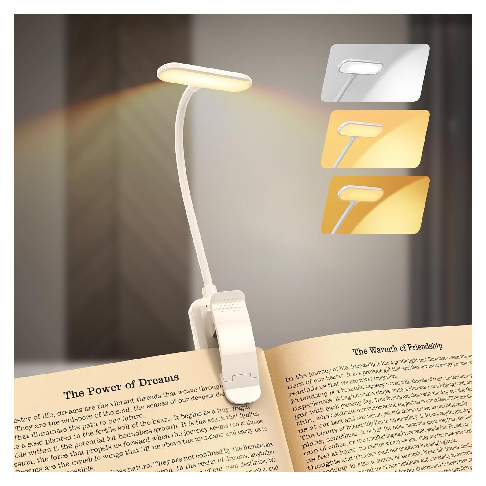 Luz de Lectura Recargable Sotipevs YD-388 20 LED 3 Temperaturas