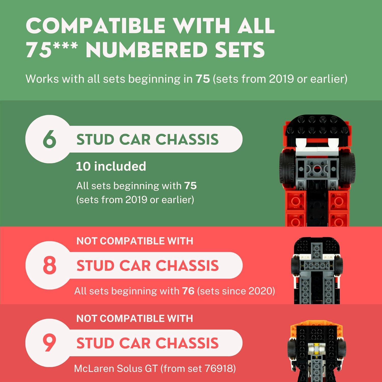 Soporte de Pared para LEGO Speed Champions - 10 Unidades - Matterform