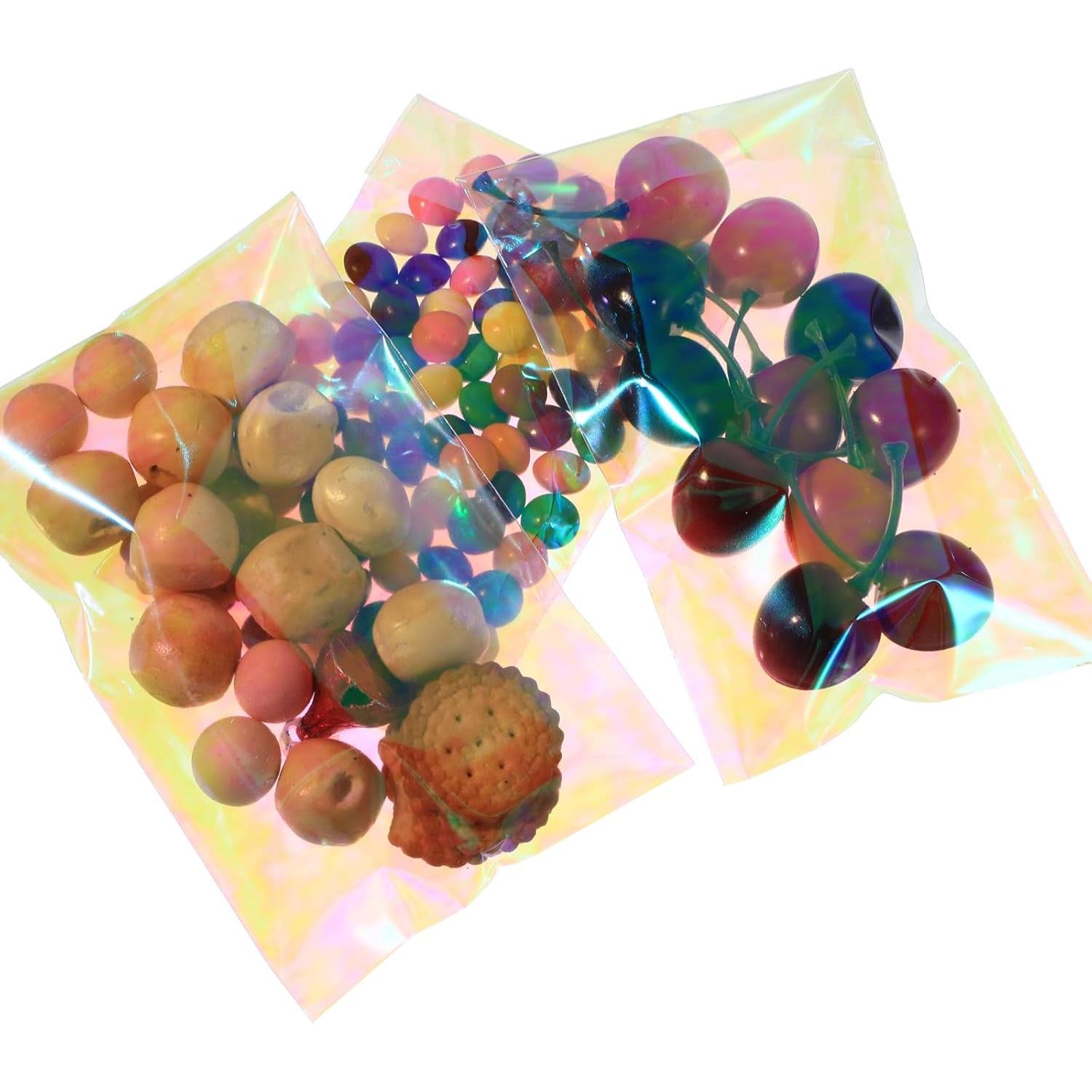 Bolsas de Celofán Holográficas Sepamoon 240 Pcs Iridiscentes