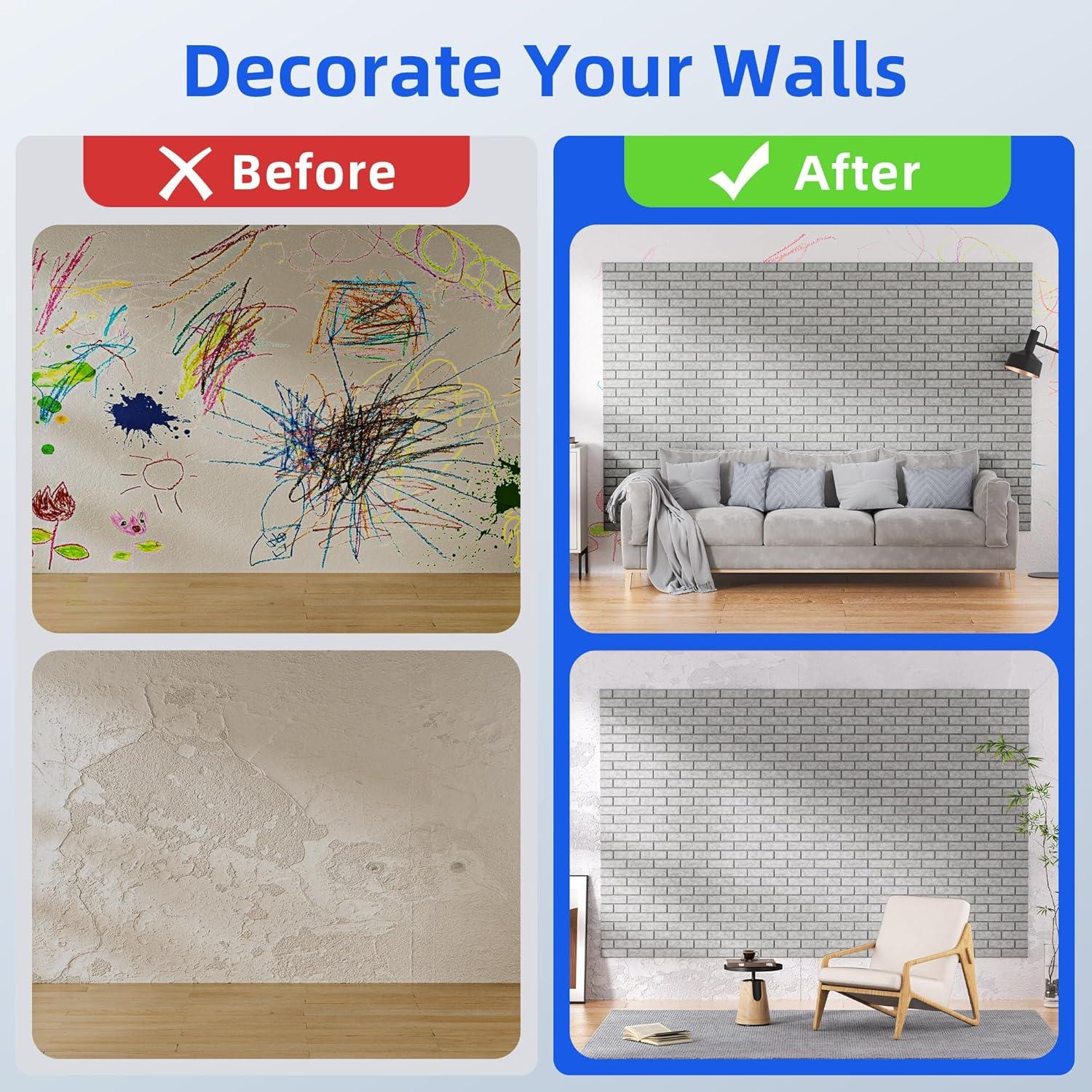 Paquete de 20 Paneles Acústicos de Poliester Gris 30.48x30.48cm