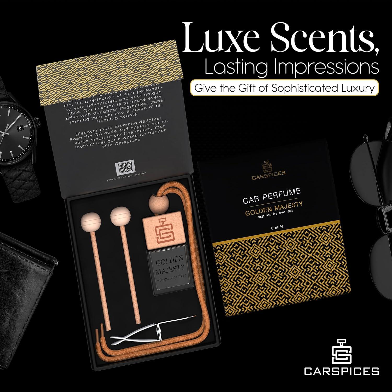 Difusor de Fragancia para Automóvil CARSPICES Majestad Dorada 8ml