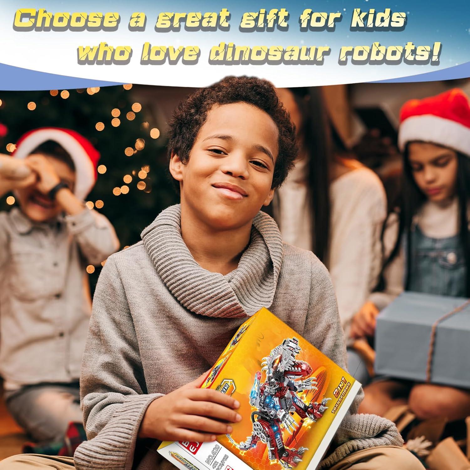 Kits de Construcción Dinosaurios STEM 2 en 1 422PCS