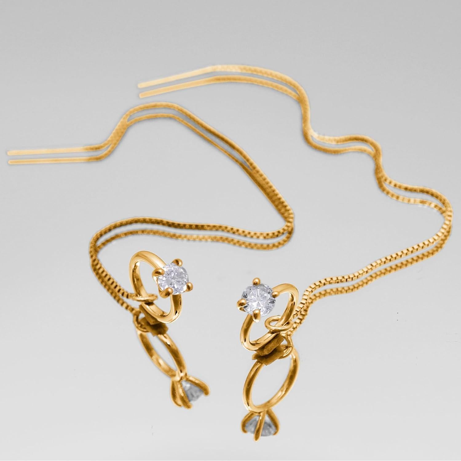 Cadena de Soporte para Auriculares Inalámbricos Aomufid - Anillo Dorado