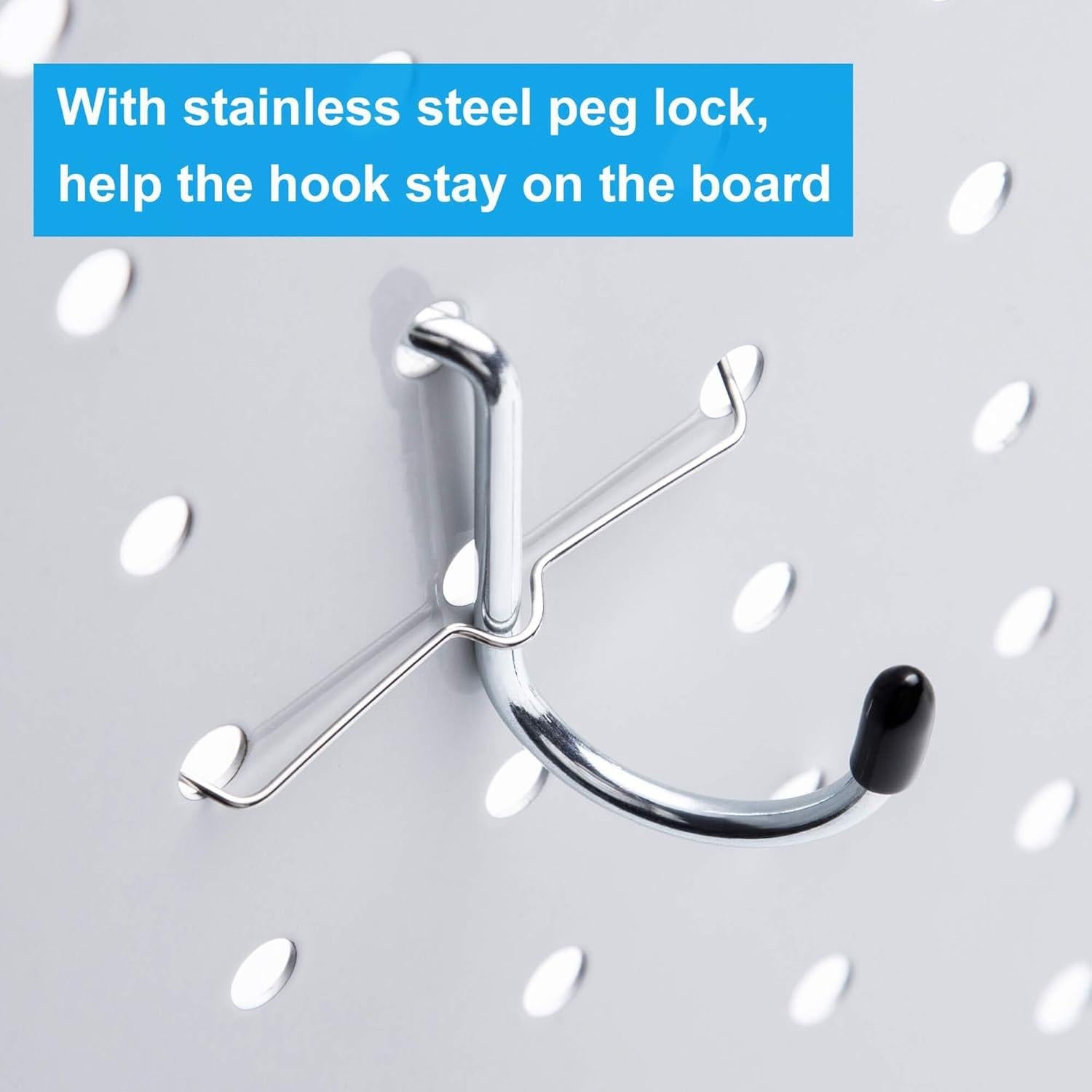 Juego de Ganchos para Tablero Perforado FRIMOONY 80 Piezas