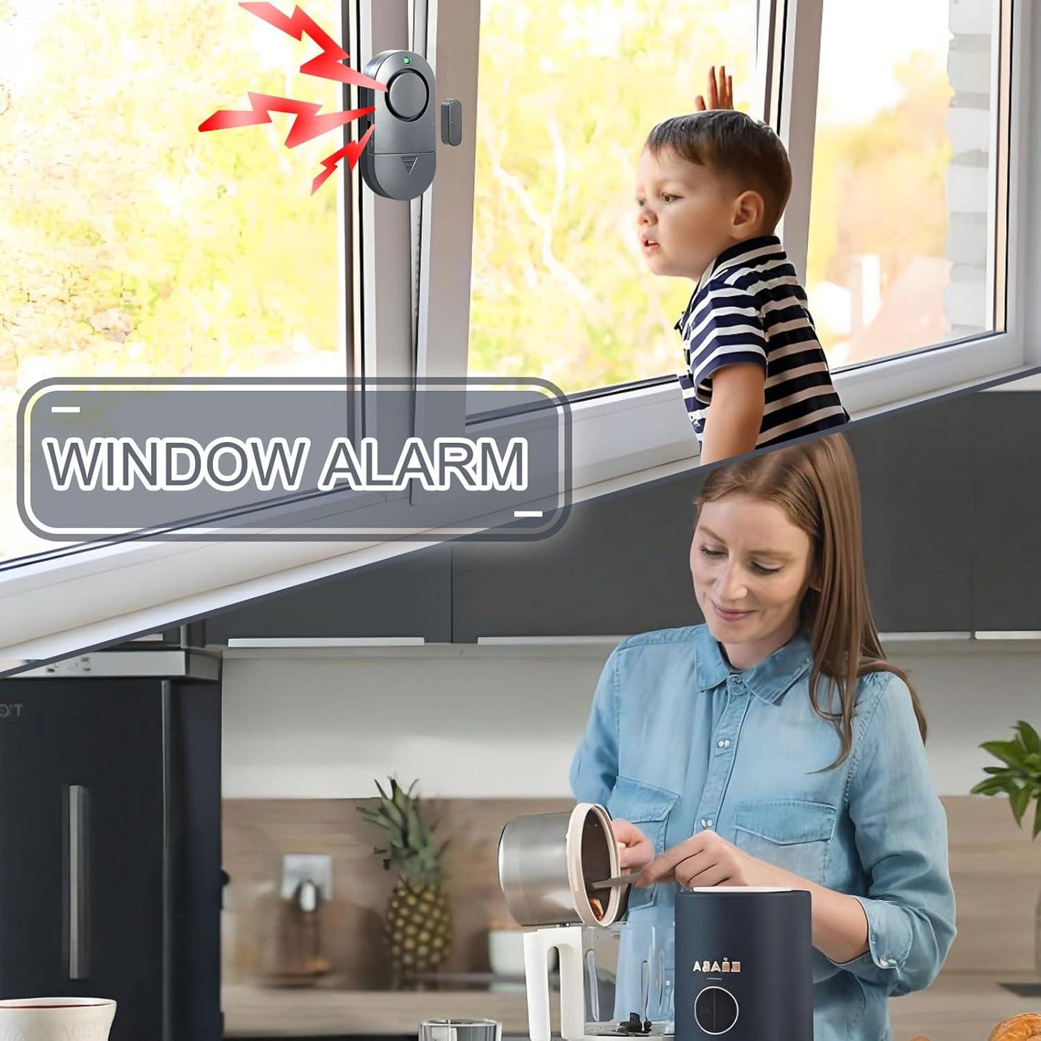 Alarmas de Seguridad para Ventanas y Puertas Rinetiy 120DB - Paquete de 10