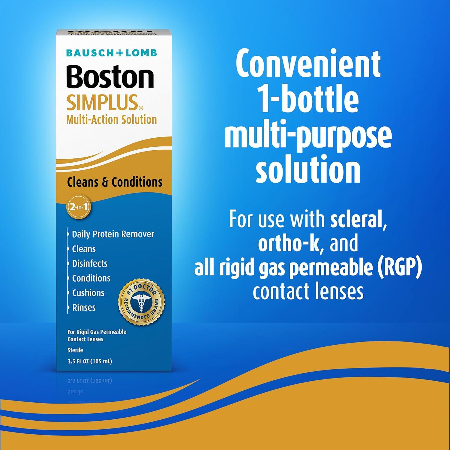 Boston SIMPLUS Solución Multi-Acción 103.5 ml para Lentes RGP