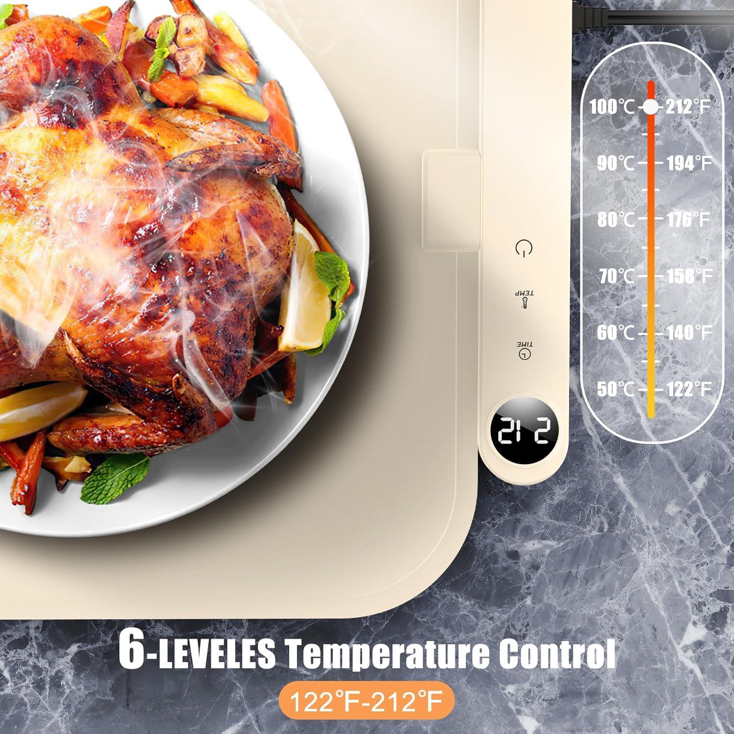 Alfombrilla Calentadora Eléctrica Megeo Desmontable 6 Temperaturas