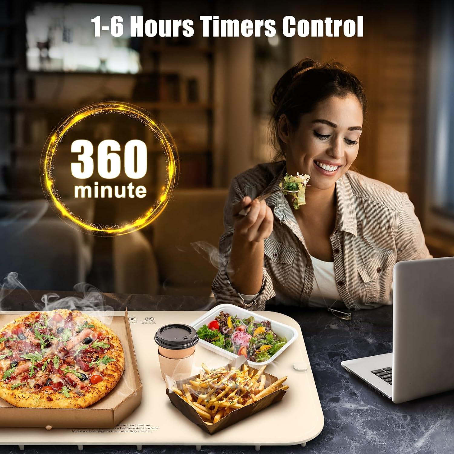 Alfombrilla Calentadora Eléctrica Megeo Desmontable 6 Temperaturas