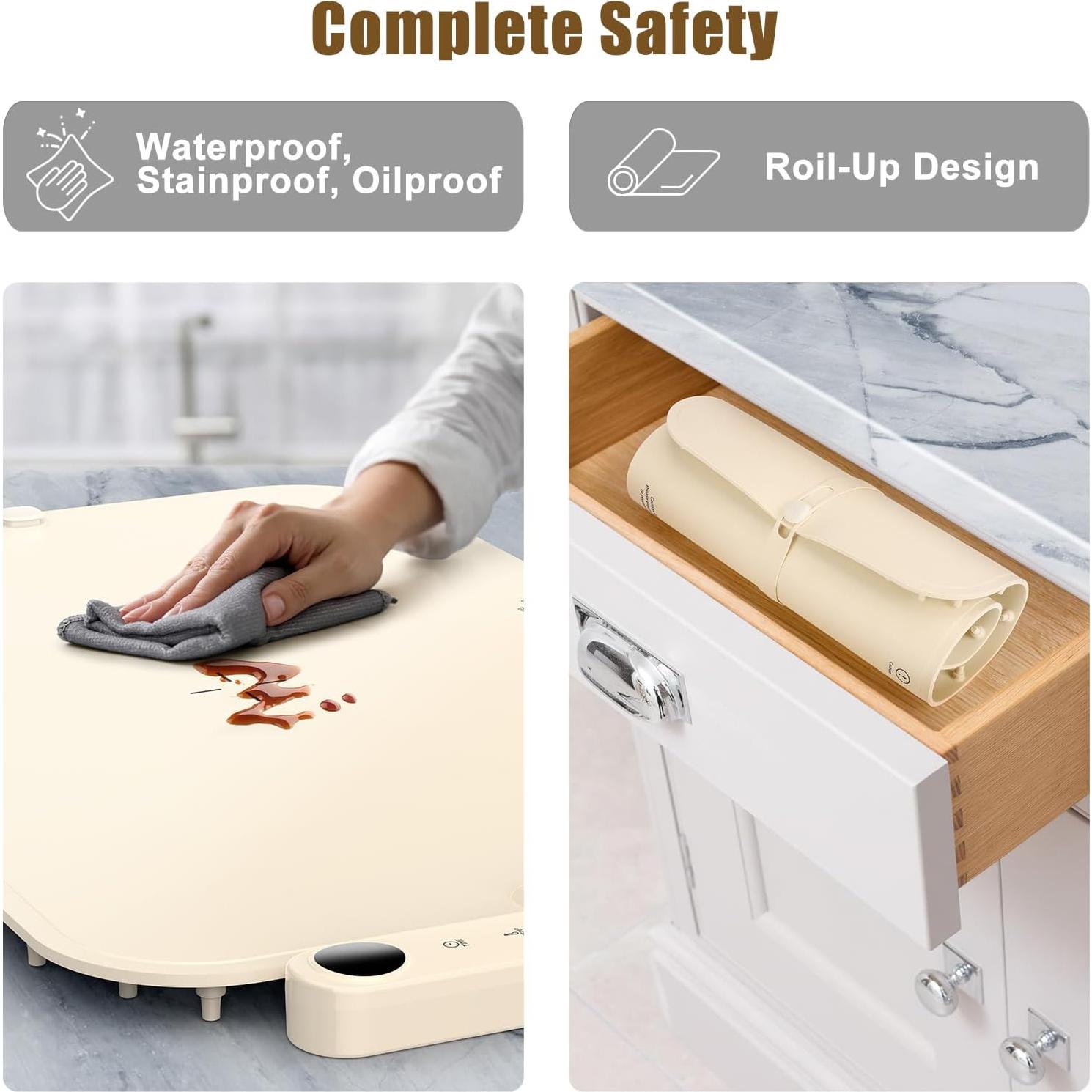 Alfombrilla Calentadora Eléctrica Megeo Desmontable 6 Temperaturas