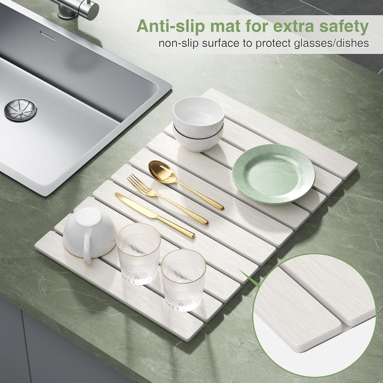 Alfombrilla de Secado de Platos Ecológica GuanQiao 61x40.6cm