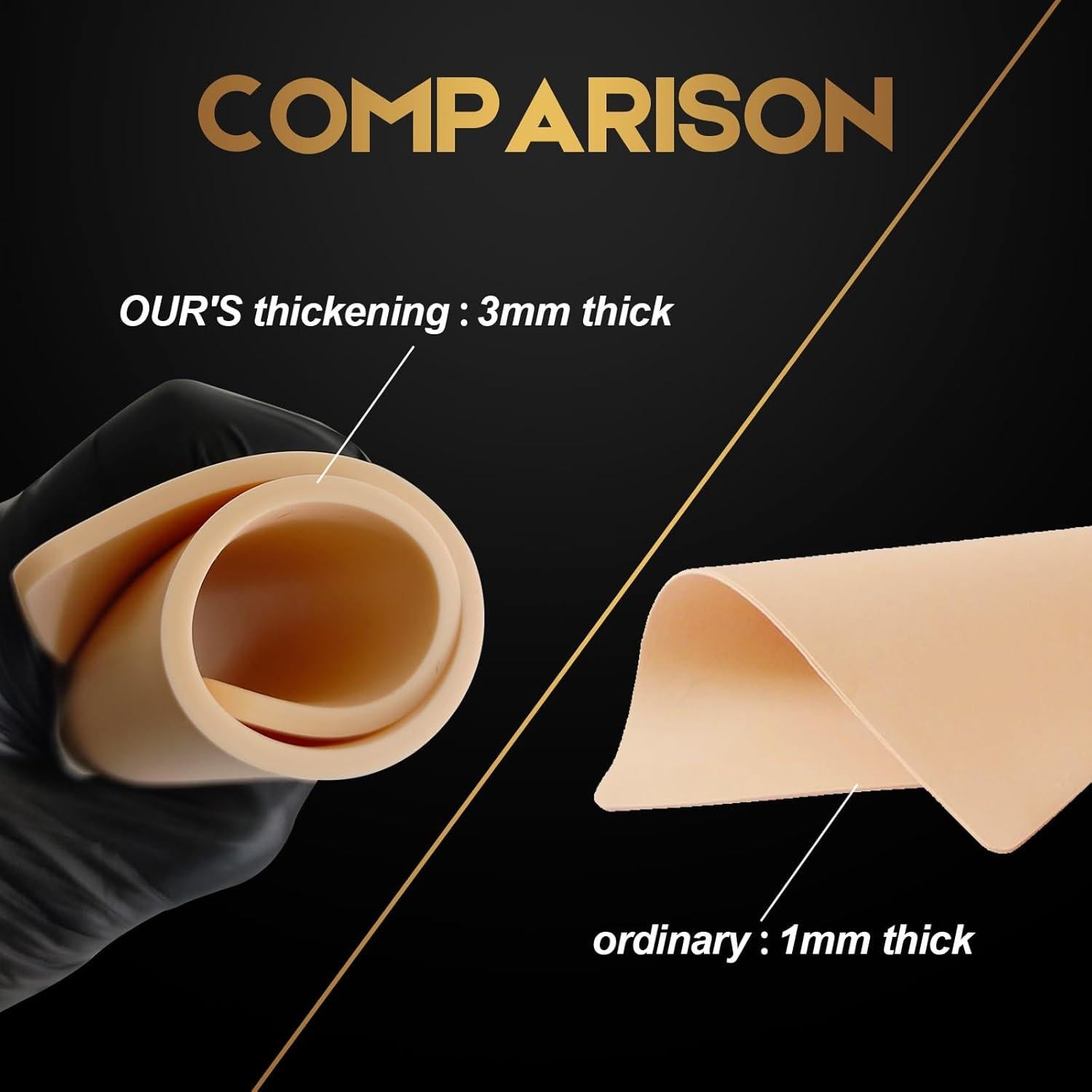 Piel Falsa para Tatuaje Jconly 3Pcs 20.32x15.24cm Silicona