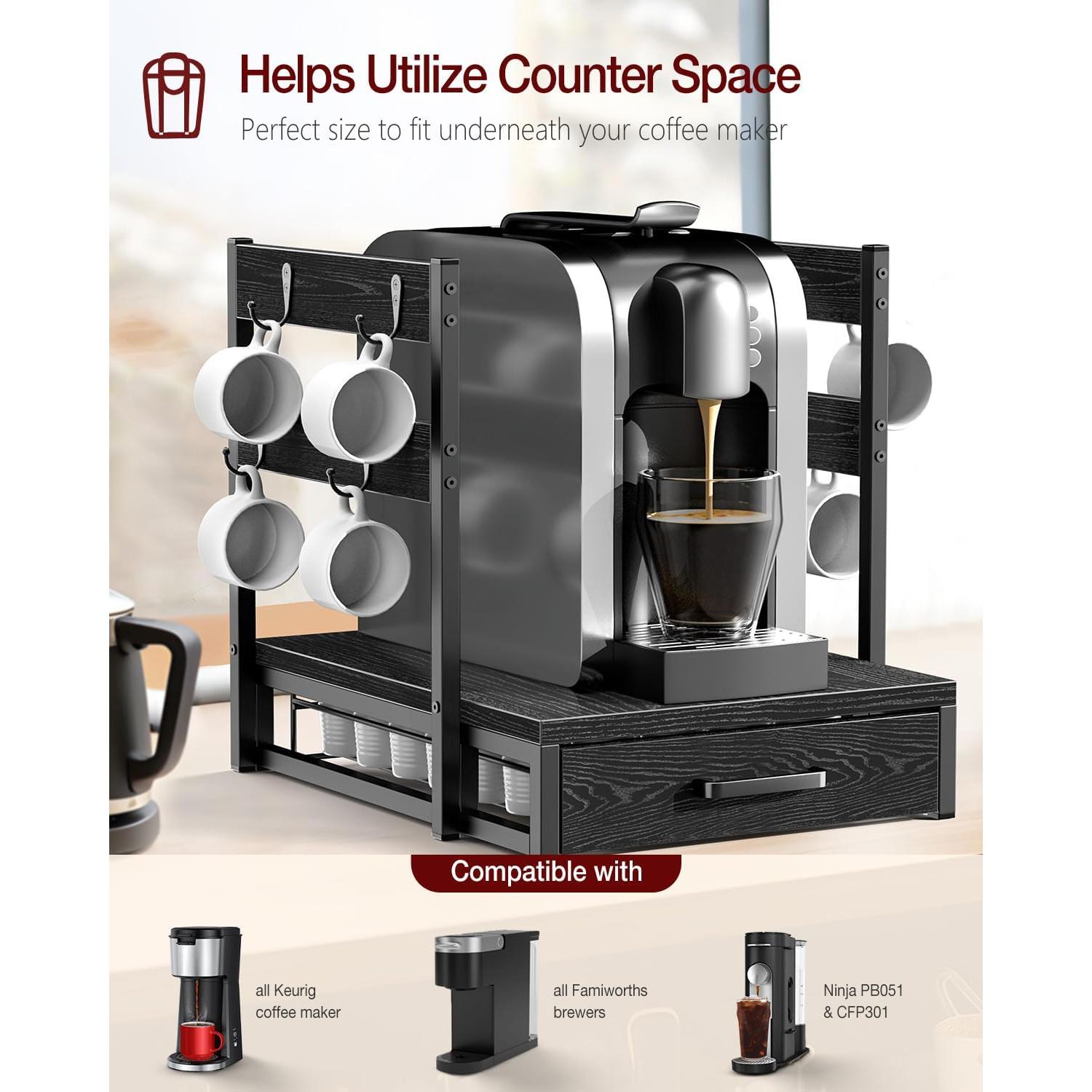 Cajón organizador para 35 cápsulas K-Cup Evermagin negro