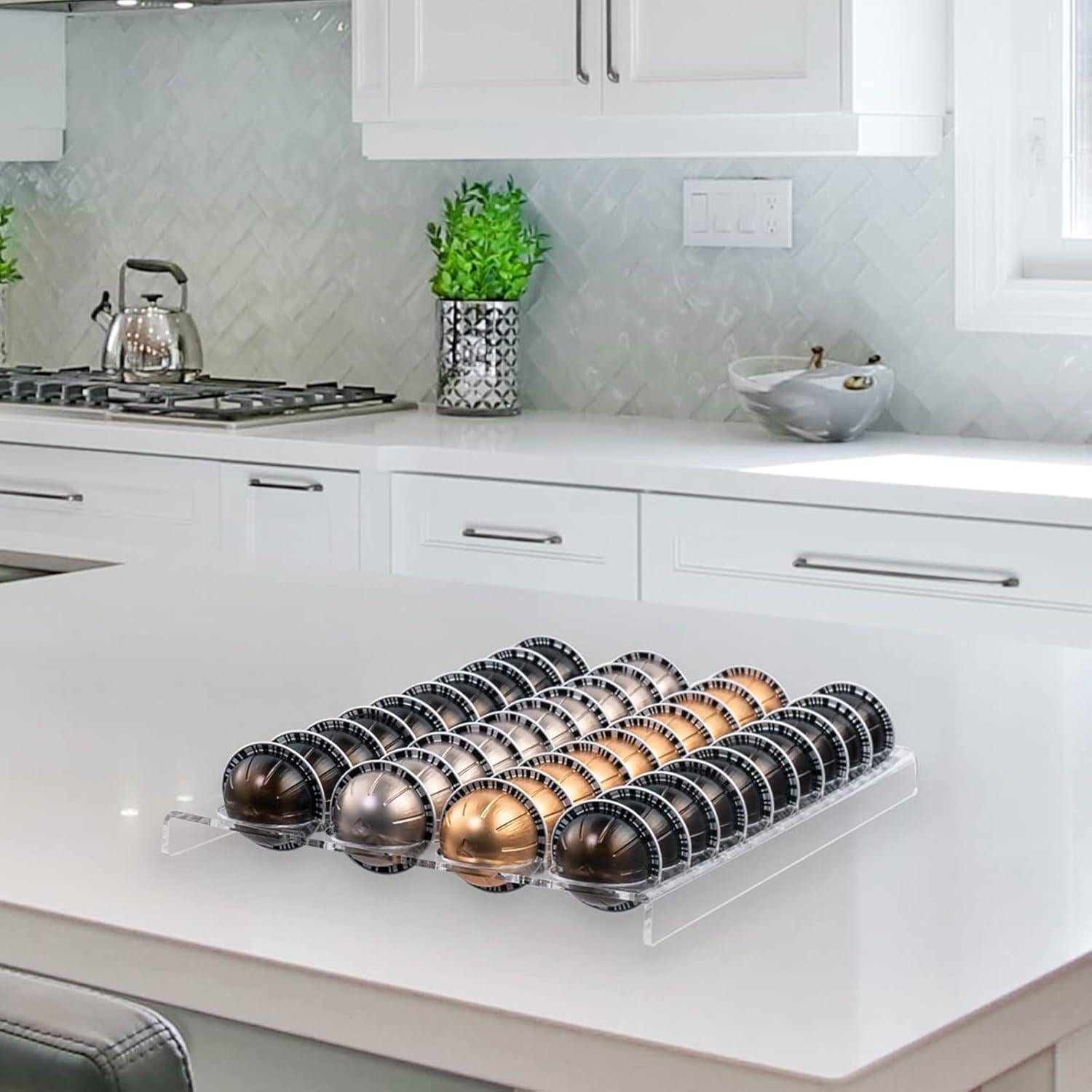 Soporte para Cápsulas de Café Sumerflos 40 Cáp. Transparente