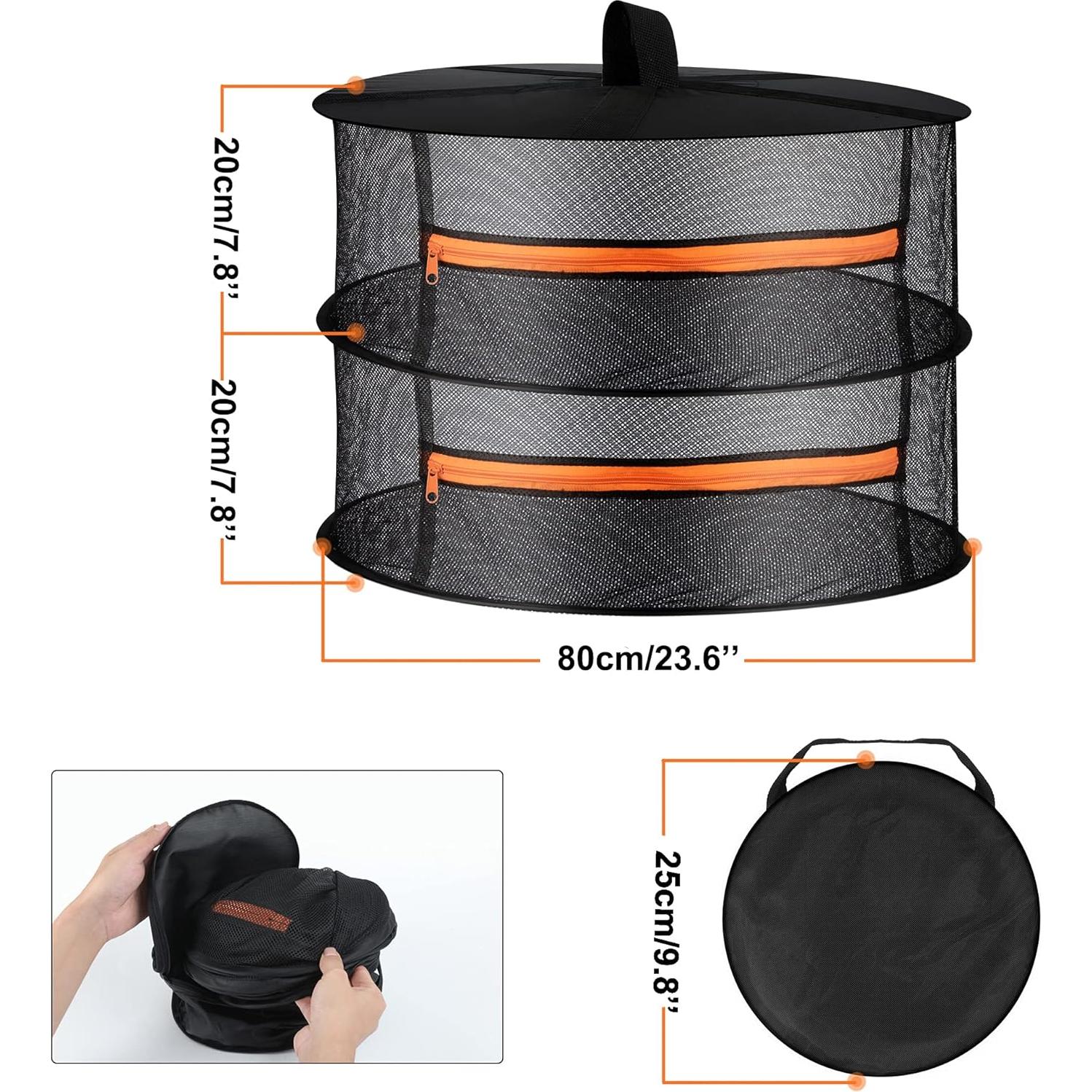 Estante Secador de Hierbas Desy & Feeci 2 Capas 60 cm Plegable