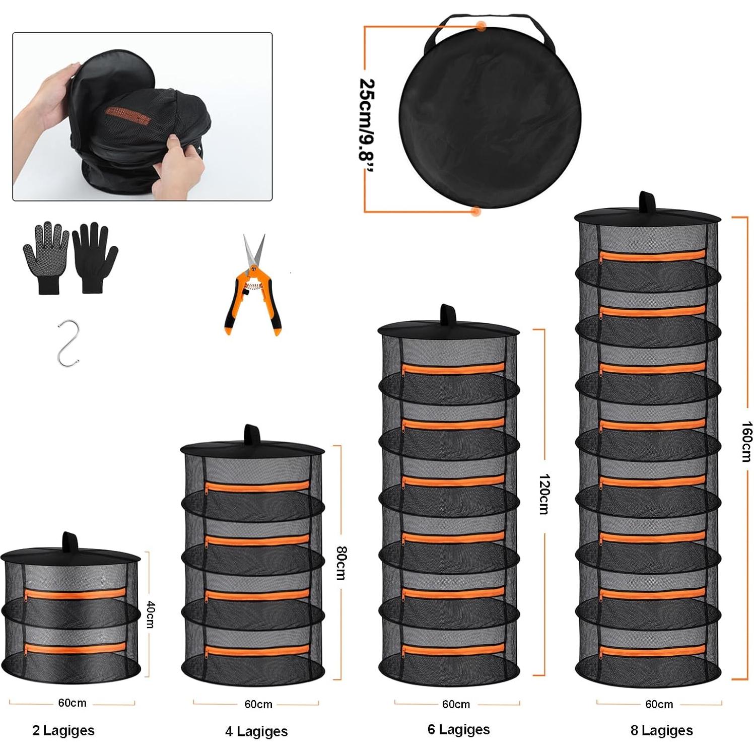 Estante Secador de Hierbas Desy & Feeci 2 Capas 60 cm Plegable