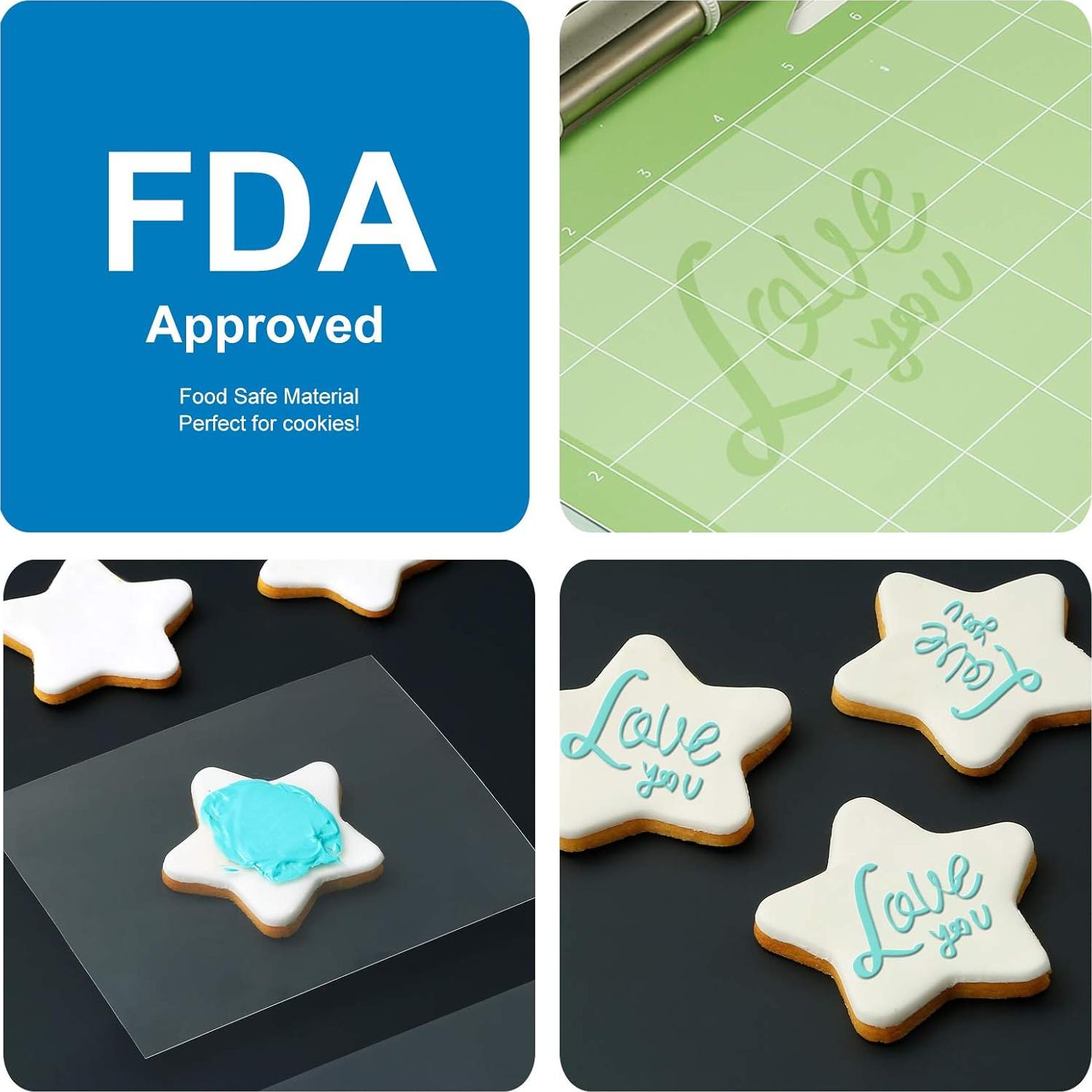 Hojas de Plantilla Mylar AOOIIN 30.5x30.5 cm 25 Piezas 4 mil