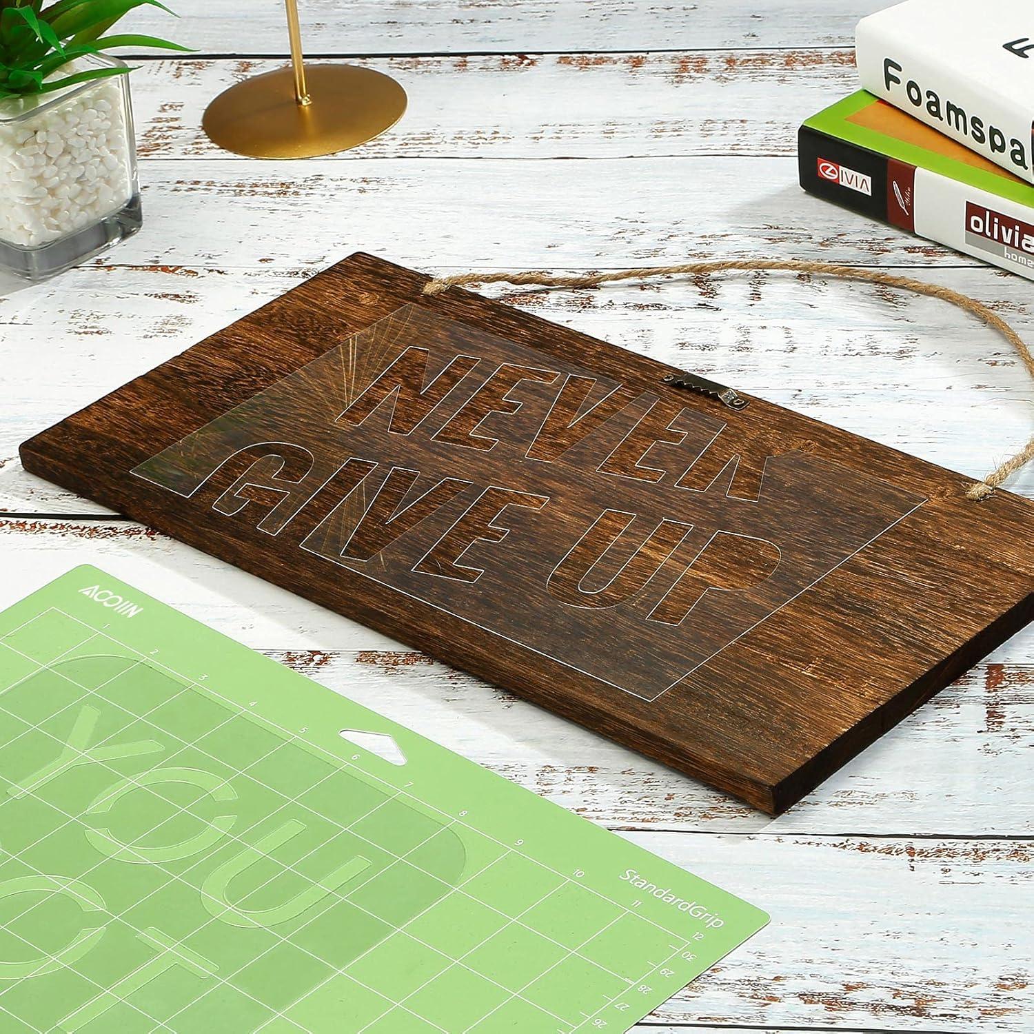 Hojas de Plantilla Mylar AOOIIN 30.5x30.5 cm 25 Piezas 4 mil