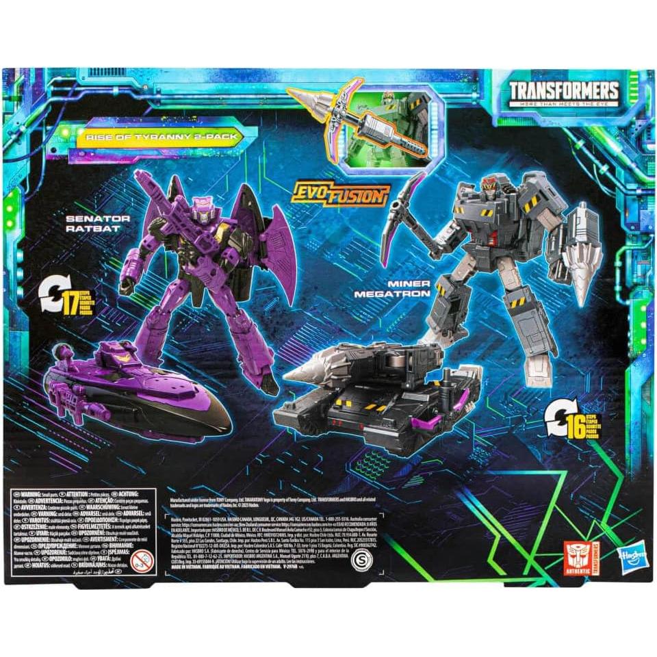 Transformers 2-Pack Megatron y Ratbat 8 años Hasbro
