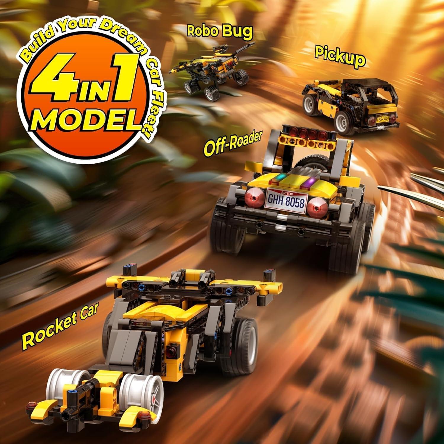 Robot R Apitor Kit de Construcción 4-en-1 STEM 300 Piezas