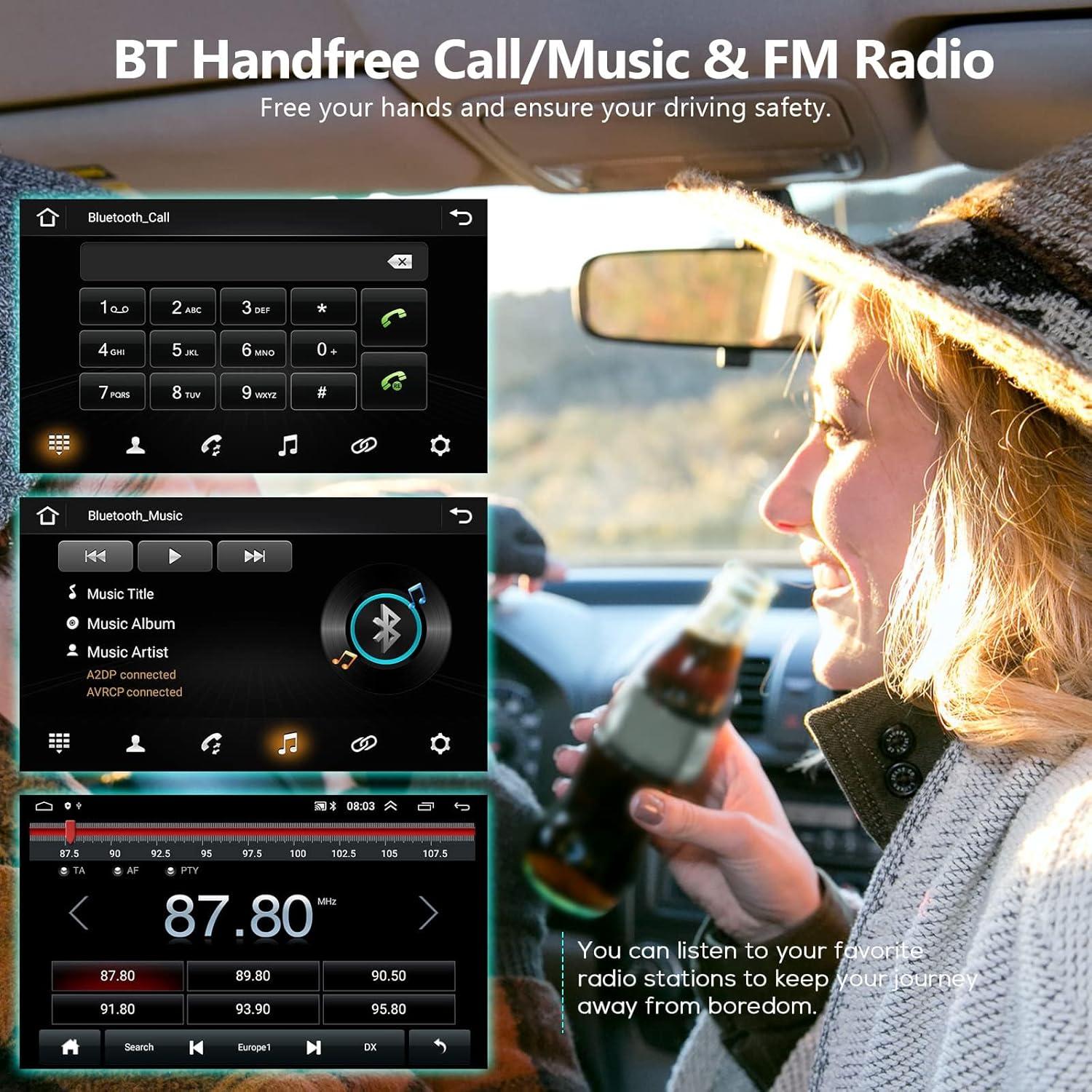 Estéreo de Coche Android Podofo 10.1" para Honda Civic 2006-2011
