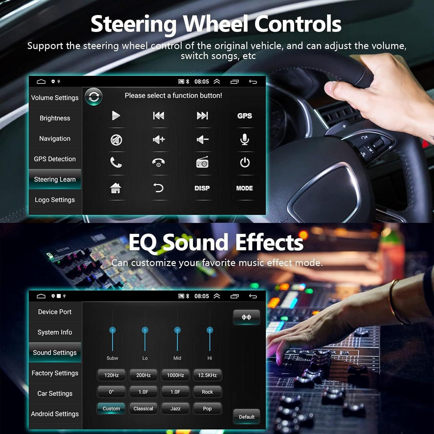 Estéreo de Coche Android Podofo 10.1" para Honda Civic 2006-2011
