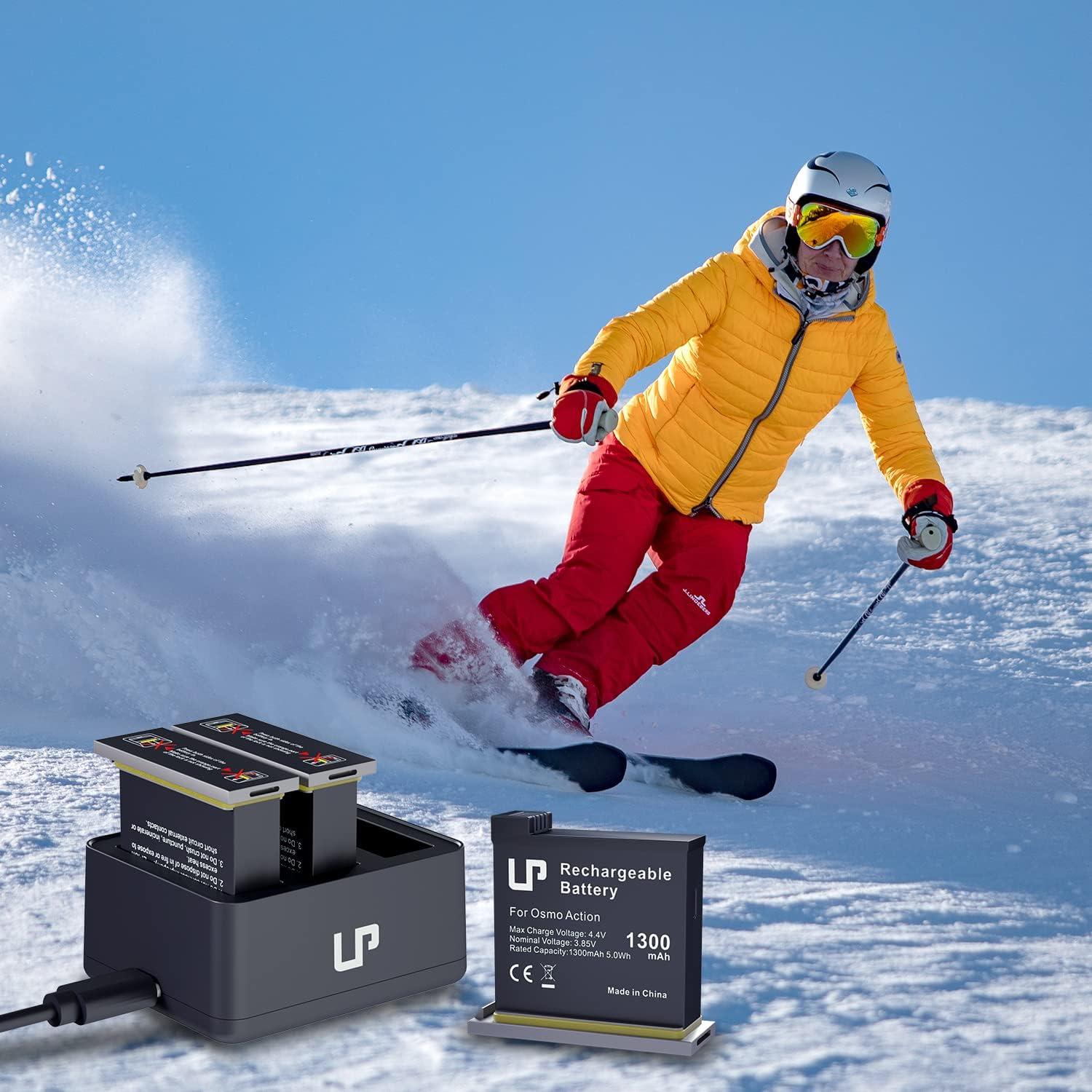 Kit de Cargador y 3 Baterías LP para DJI OSMO 1300mAh