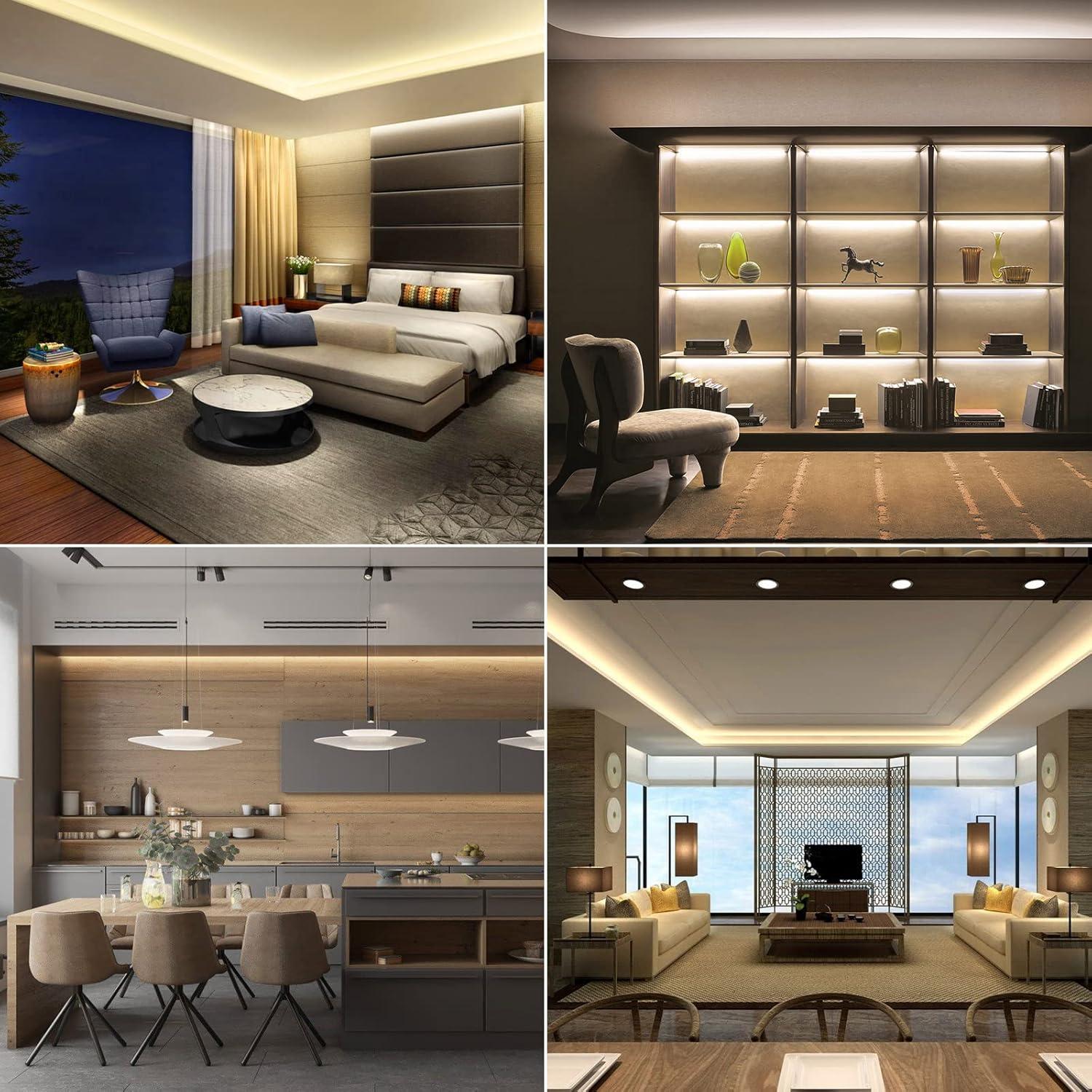 Tira de luz LED COB 5m MALIGAZA 12V 3000K 400 LEDs/m