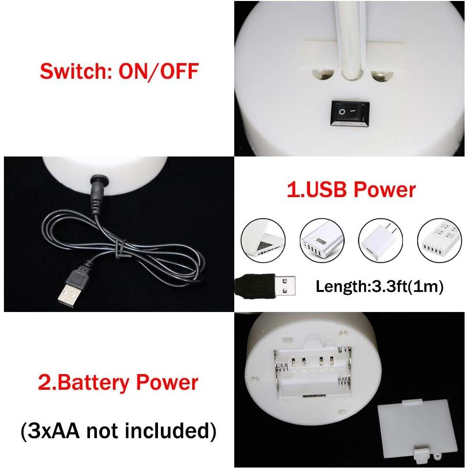 Lámpara de Luna LED Vicila con Base Soporte Rojo 0.27 kg