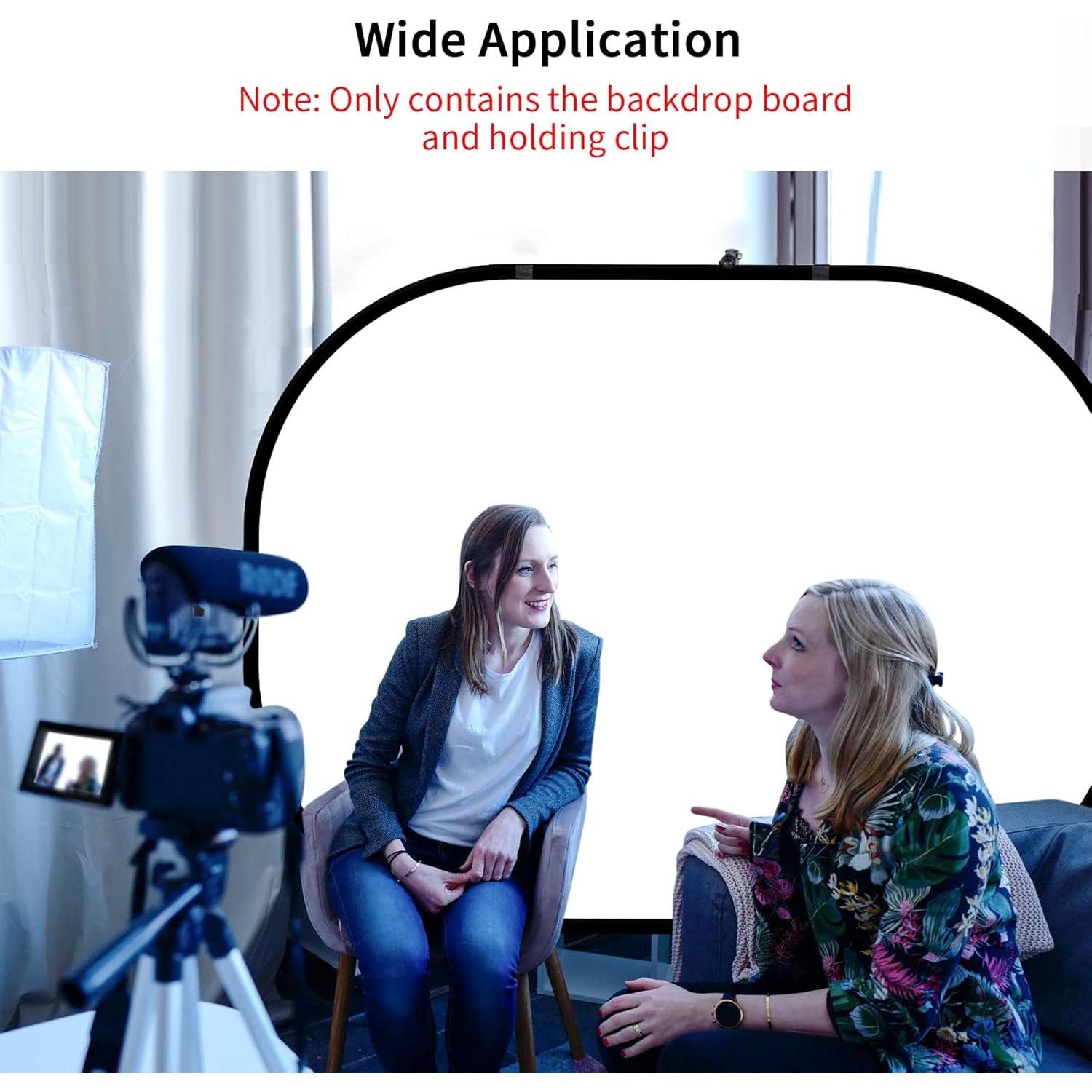 Fondo Plegable 1.0x1.5m Selens Negro Blanco para Fotografía