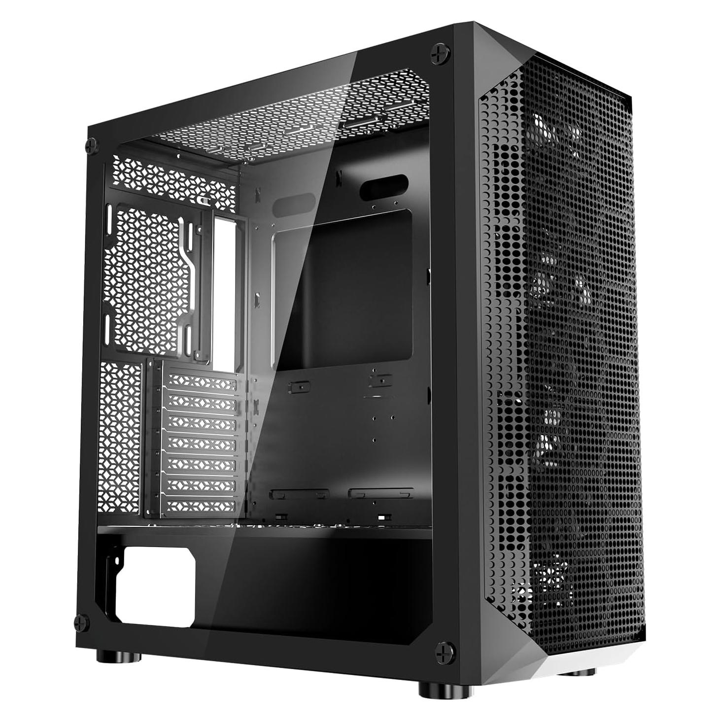 Caja de Juegos para PC VEVOR Torre Completa 3 Ventiladores PWM