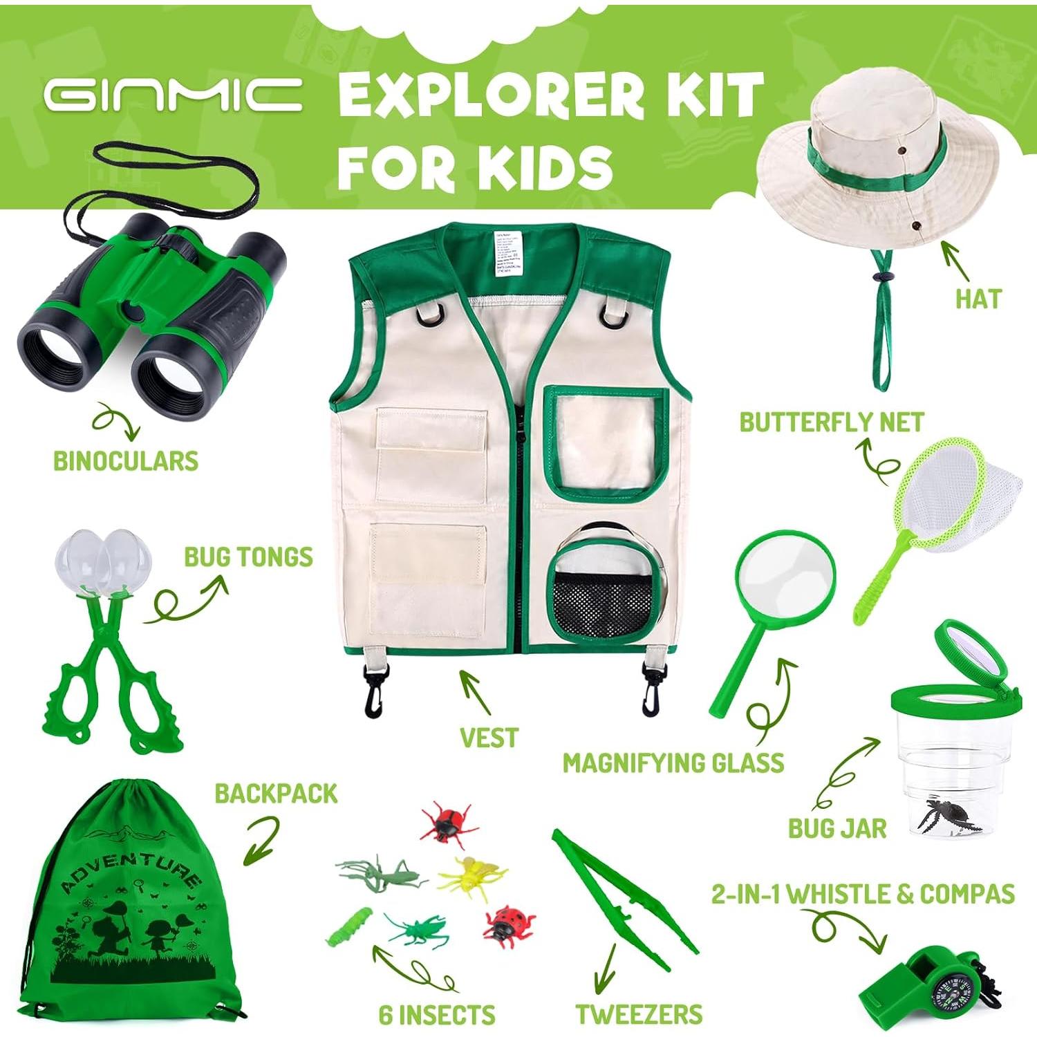 Kit de Exploración GINMIC 16 Pzs para Niños - Aventura al Aire Libre