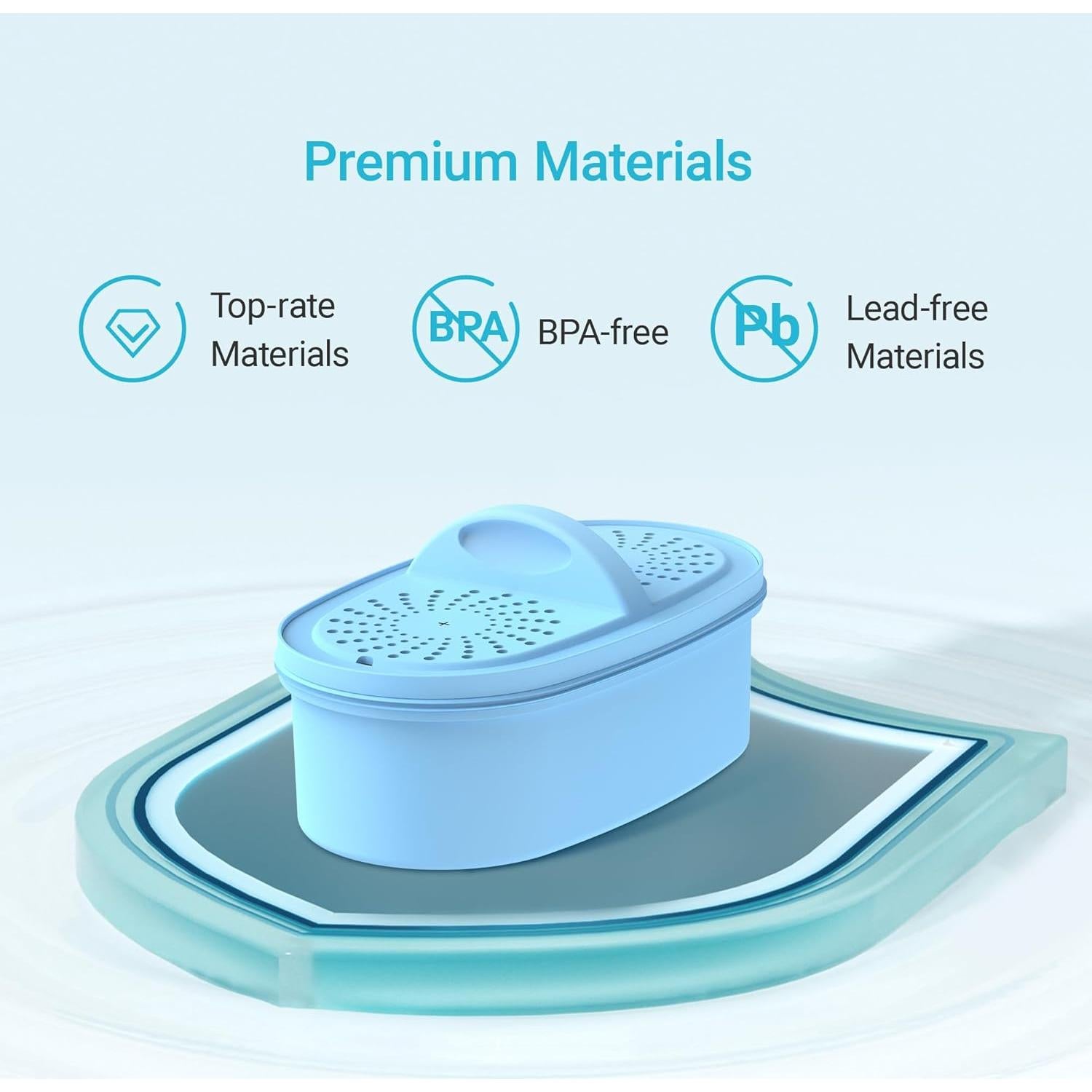 Filtro de Agua Alcalina AQUA CREST para Jarras Waterdrop