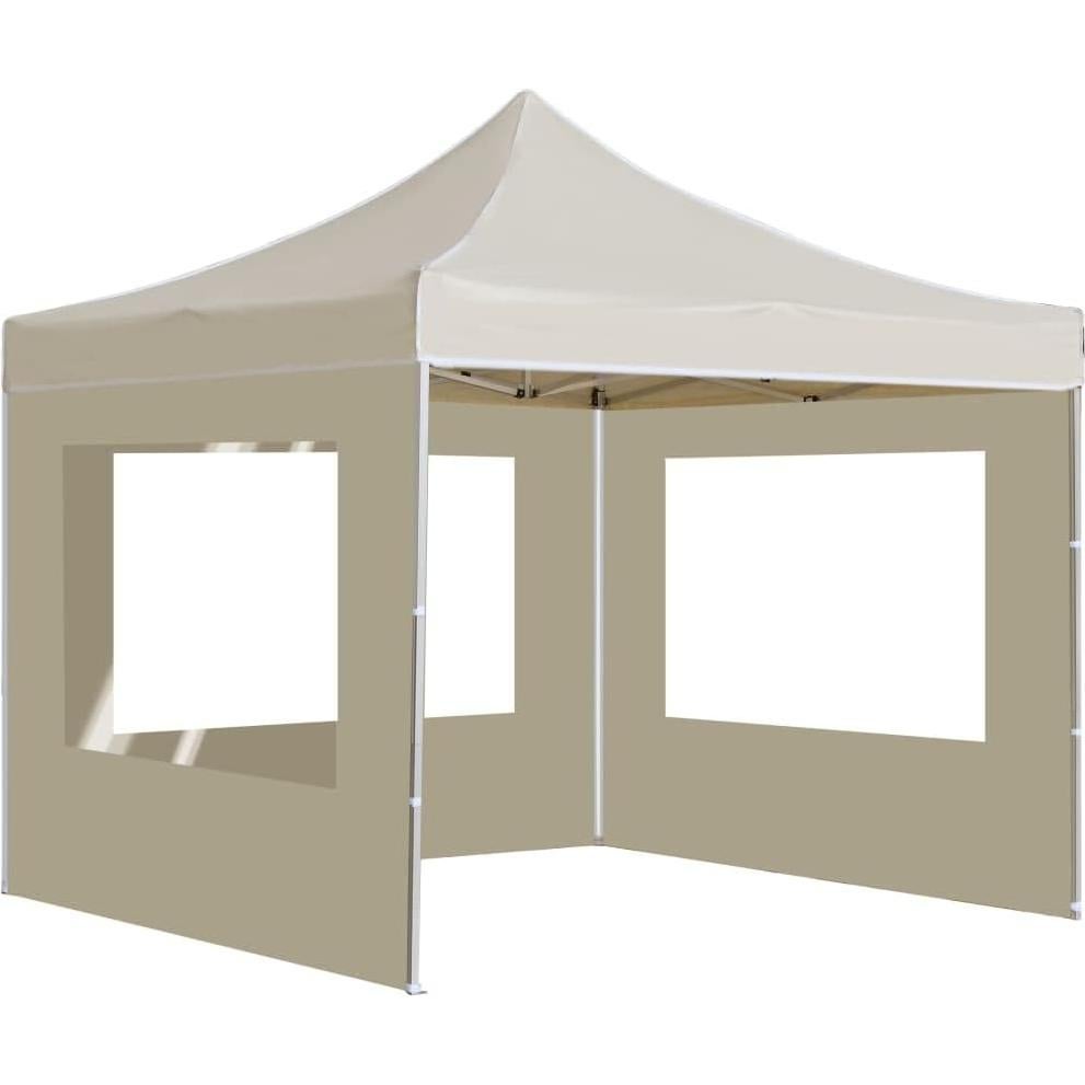 Carpa de Fiesta Plegable WEHUOSIF 2.9x2.9m Crema Impermeable