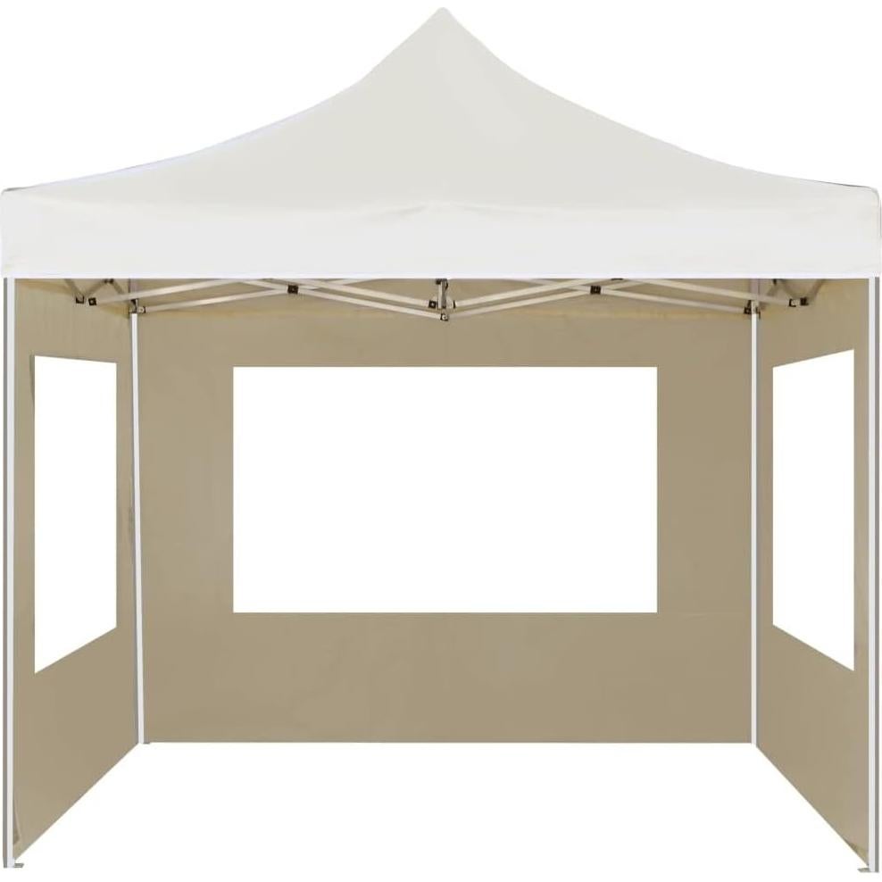 Carpa de Fiesta Plegable WEHUOSIF 2.9x2.9m Crema Impermeable