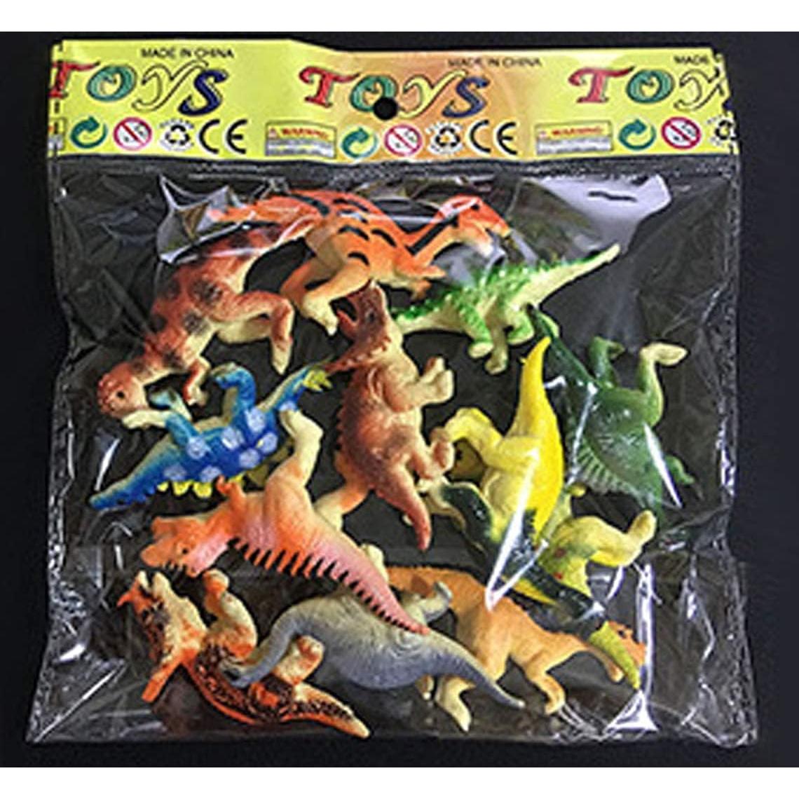 Figuras de Dinosaurios HAPTIME, Miniaturas 12 Piezas 5 cm