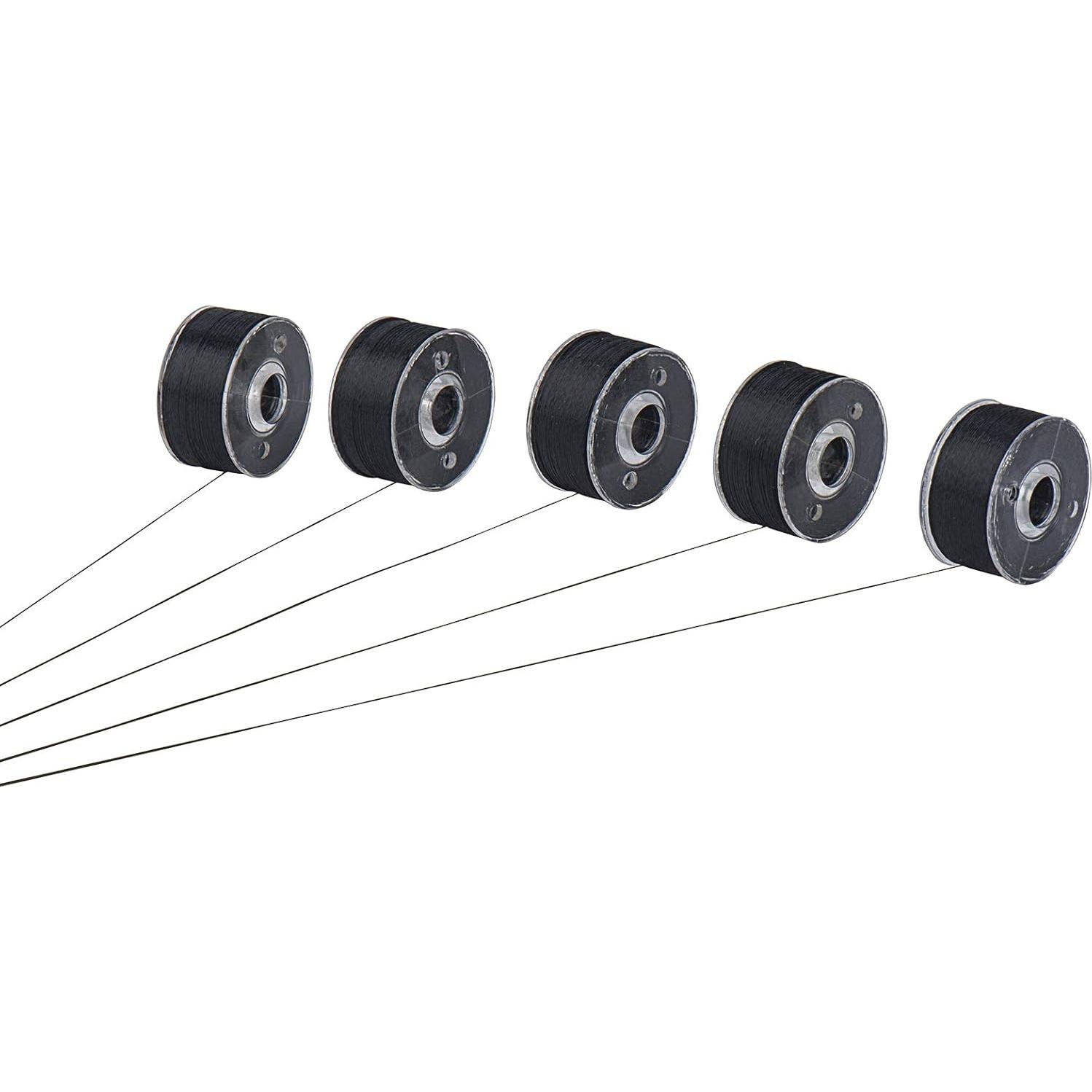 Hilos de Bordado Pre-enrollados Simthread 144pcs 60wt Negro