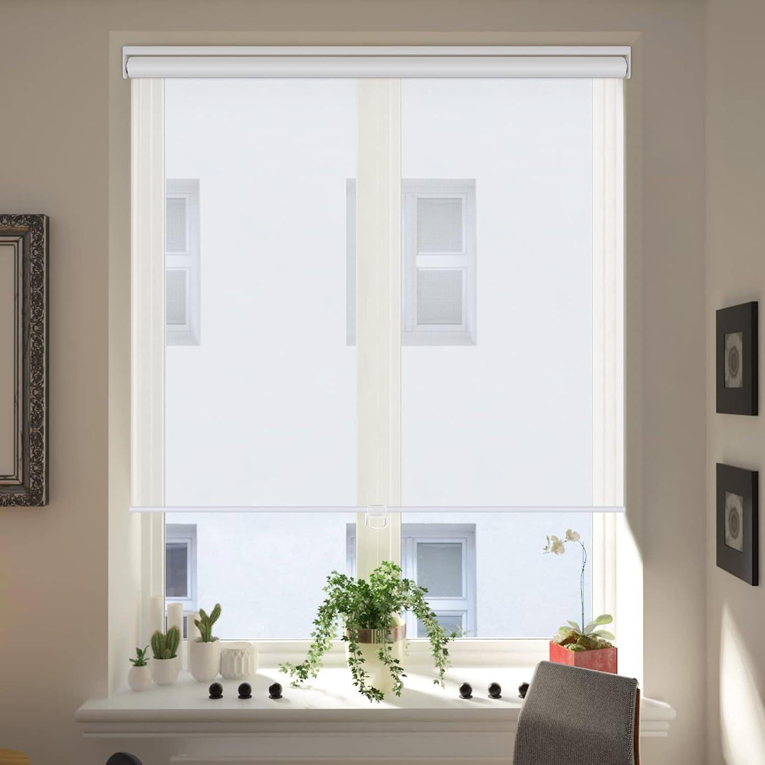 Cortinas Enrollables LUCKUP 50.8x182.88 cm Filtrantes Luz Blanca