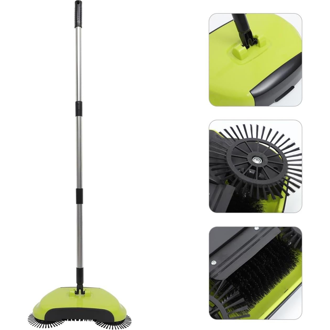Barredora Manual 3 en 1 Veemoon Verde para Pisos Duros