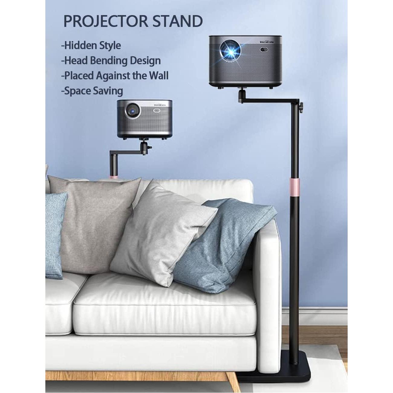 Soporte de Proyector de Piso HIBORI Altura Ajustable 40.6 a 121.9 cm