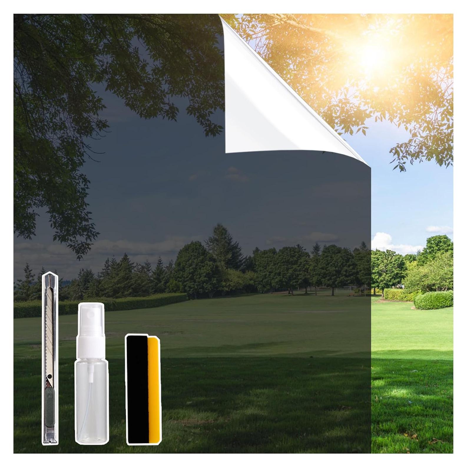 Película de Ventana Bectosy Unidireccional 44.5x200cm Negro