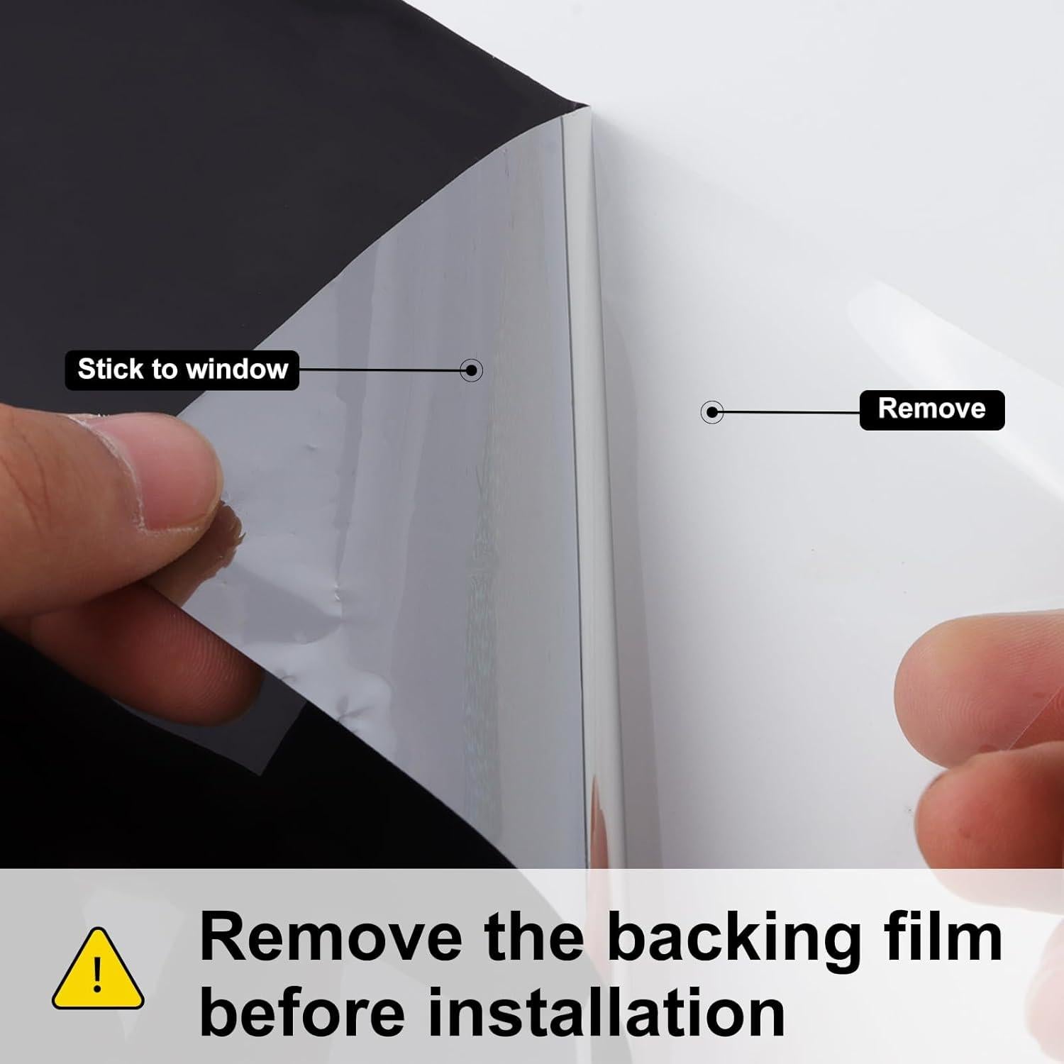 Película de Ventana Bectosy Unidireccional 44.5x200cm Negro