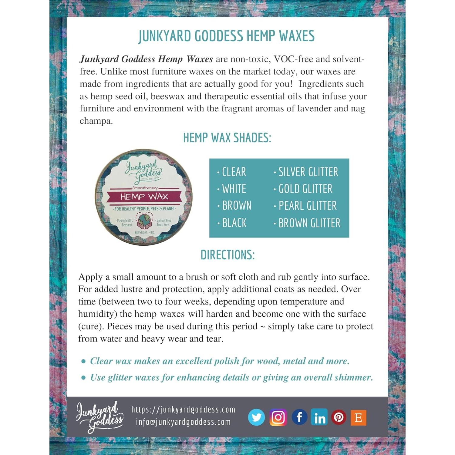 Cera de Cañamo Junkyard Goddess 113 g - Pulidor Natural Lavanda