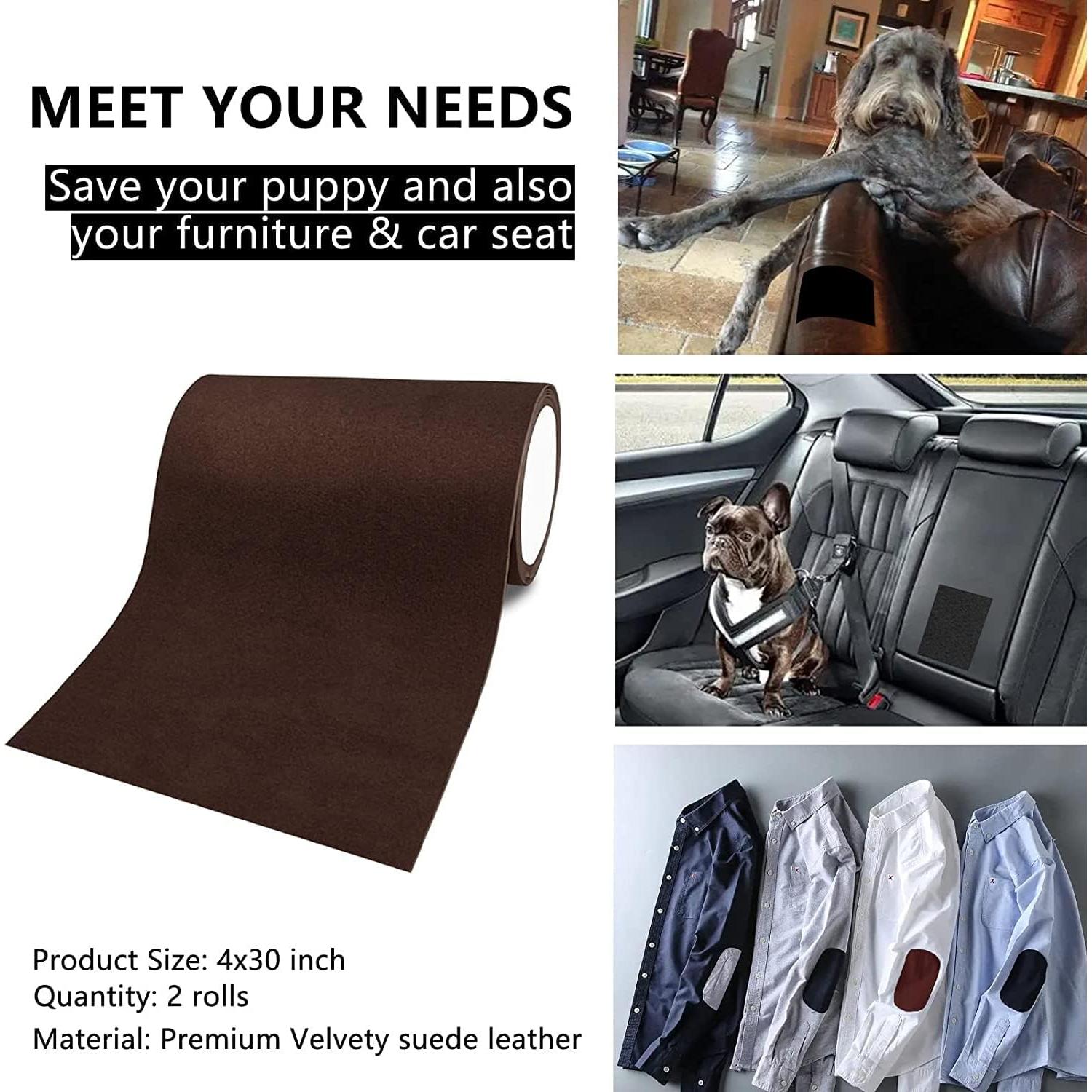 Parche de Reparación de Terciopelo Autoadhesivo MOONSJONES 2 Pzs