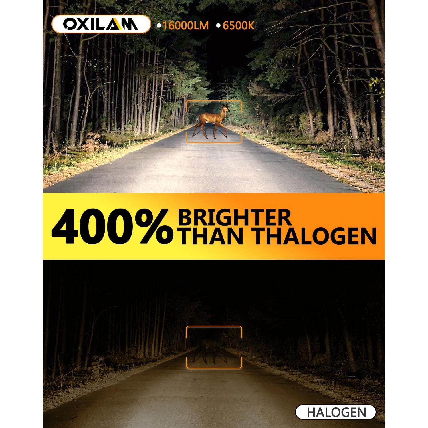 Bombillas LED OXILAM 9006 HB4 Antiniebla 400% Brillantes IP68