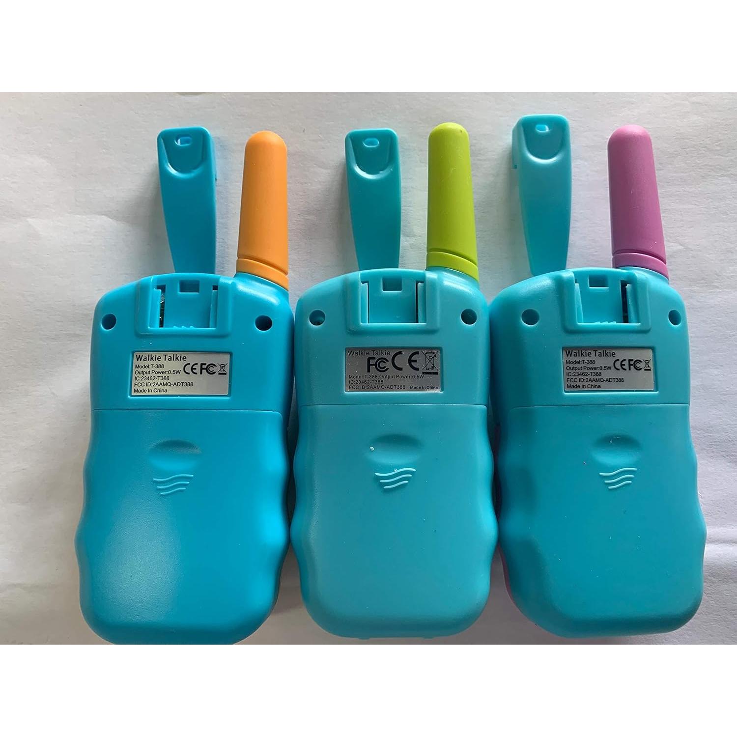 Walkie Talkies Selieve para Niños - Paquete de 3 - Rango 3 KM