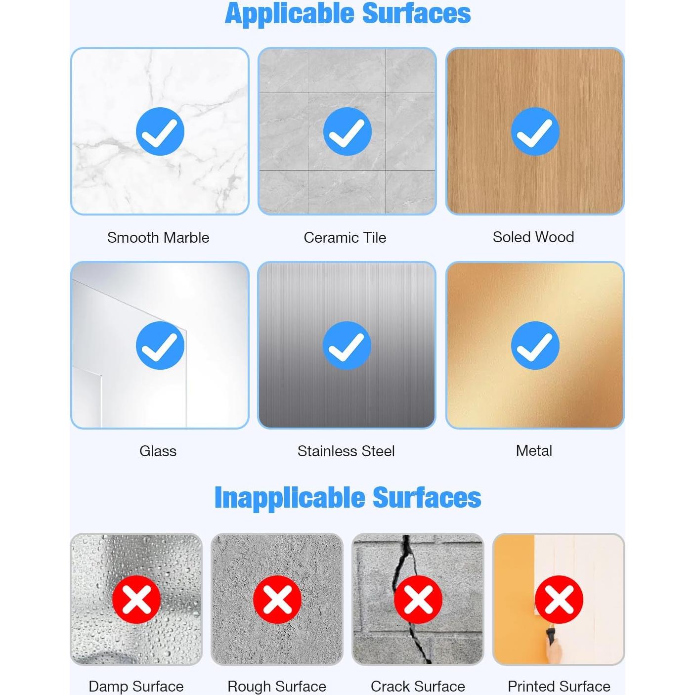 Ganchos de Ducha JOTPE con Ventosa 4 Pack Alta Resistencia 10 kg