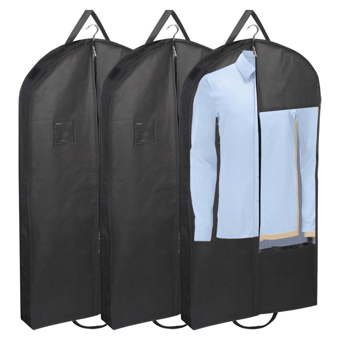 Bolsas de Ropa Colgantes Stykontin 3 Piezas 110 cm Negro